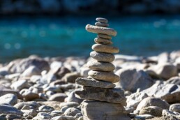 Rocks stacked symbolizing natural philosophy